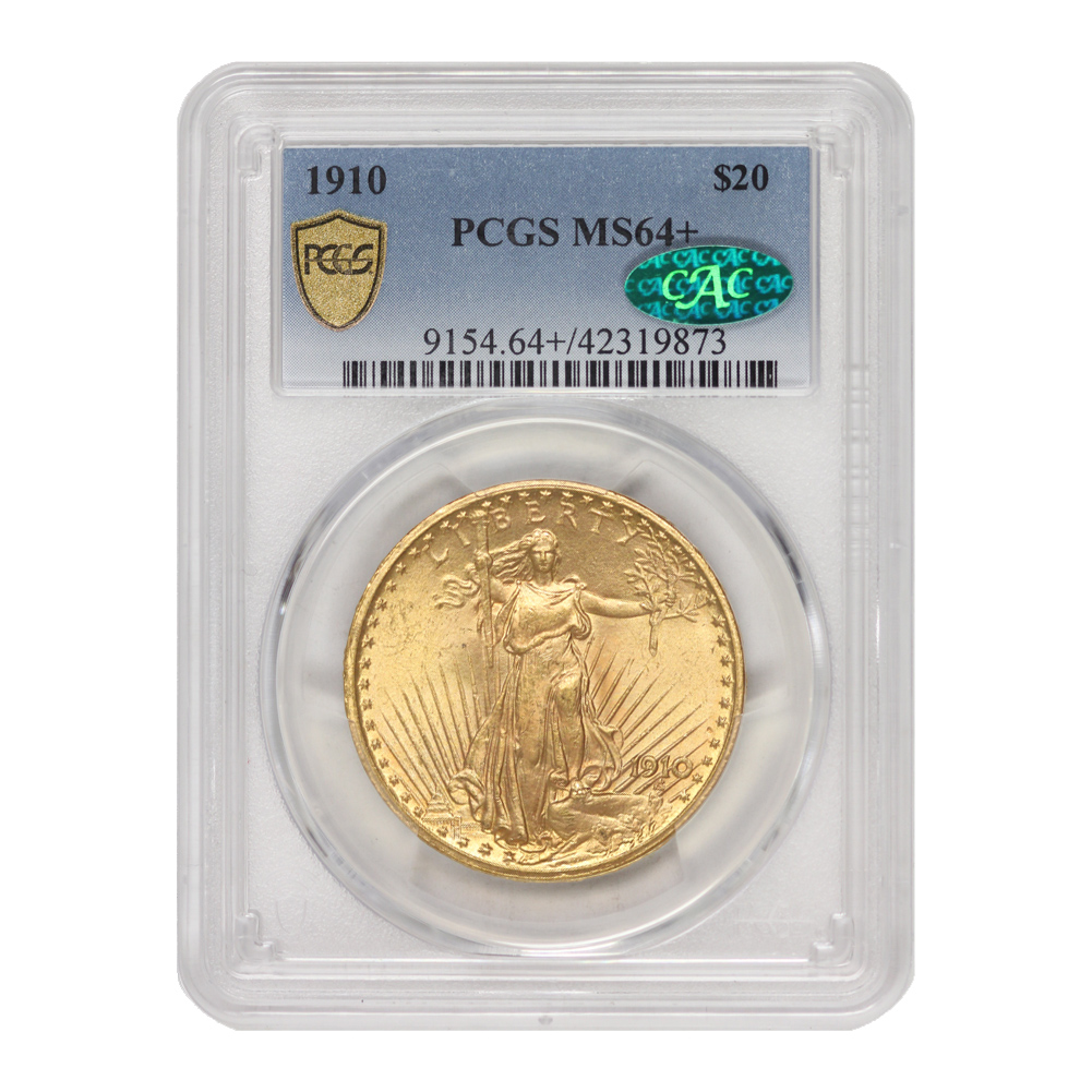 1910 $20 MS64+ PCGS
