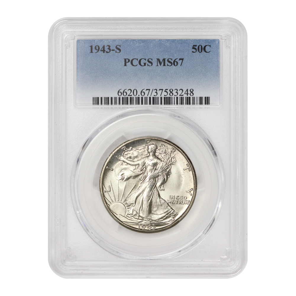 1943-S 50C MS67 PCGS